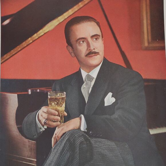 Lord Calvert Blended Whiskey Advertisement 1940s Vintage Claudio Arrau - Picture 2 of 6